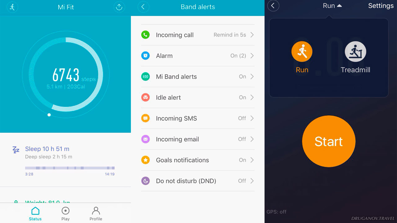 Xiaomi Mi Band 2: трекер активности в путешествиях