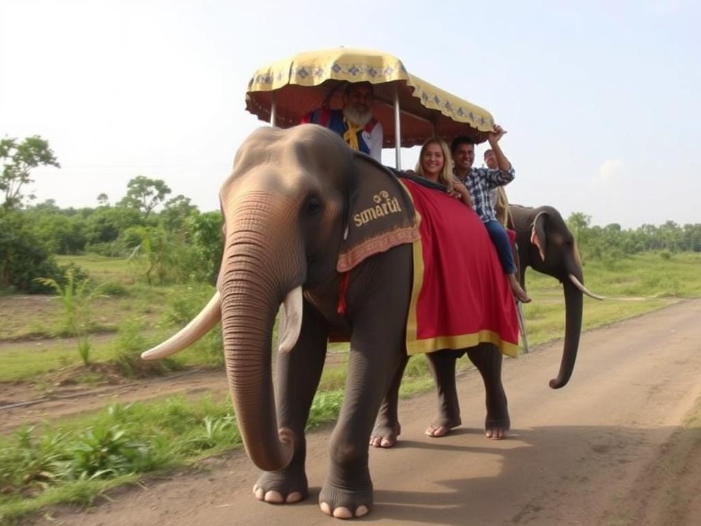 Elephant ridesфото