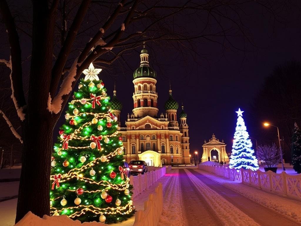 Новогодняя сказка Петербурга: автобусная экскурсия между огнями и легендами