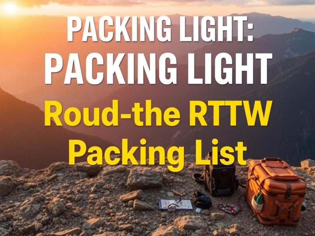     Packing Light: The Ultimate Solo RTW Packing List. Understanding the Essentials: The Core of Your Solo RTW Packing List