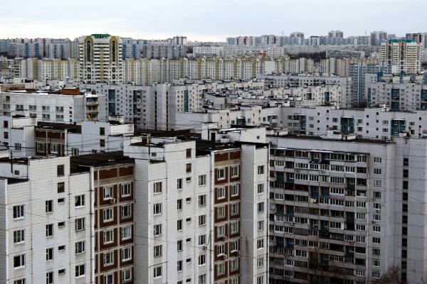 густонаселенная Москва в России город