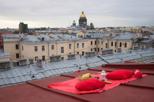 романтическое свидание на крыше Петербург