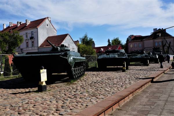 открытый музей военной техники в городе Советск