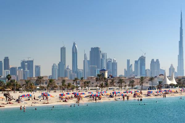 ОАЭ в ноябре - жаркий Пляж Абу-Даби